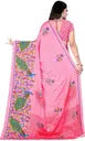 Printed Daily Wear pink Crepe Saree